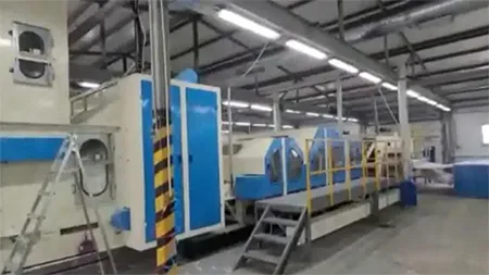 Línea de producción de guata termobondeada