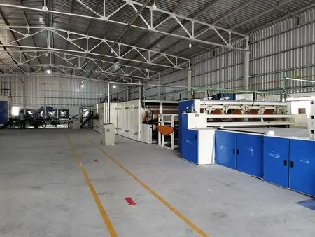 Línea de producción de guata termobondeada